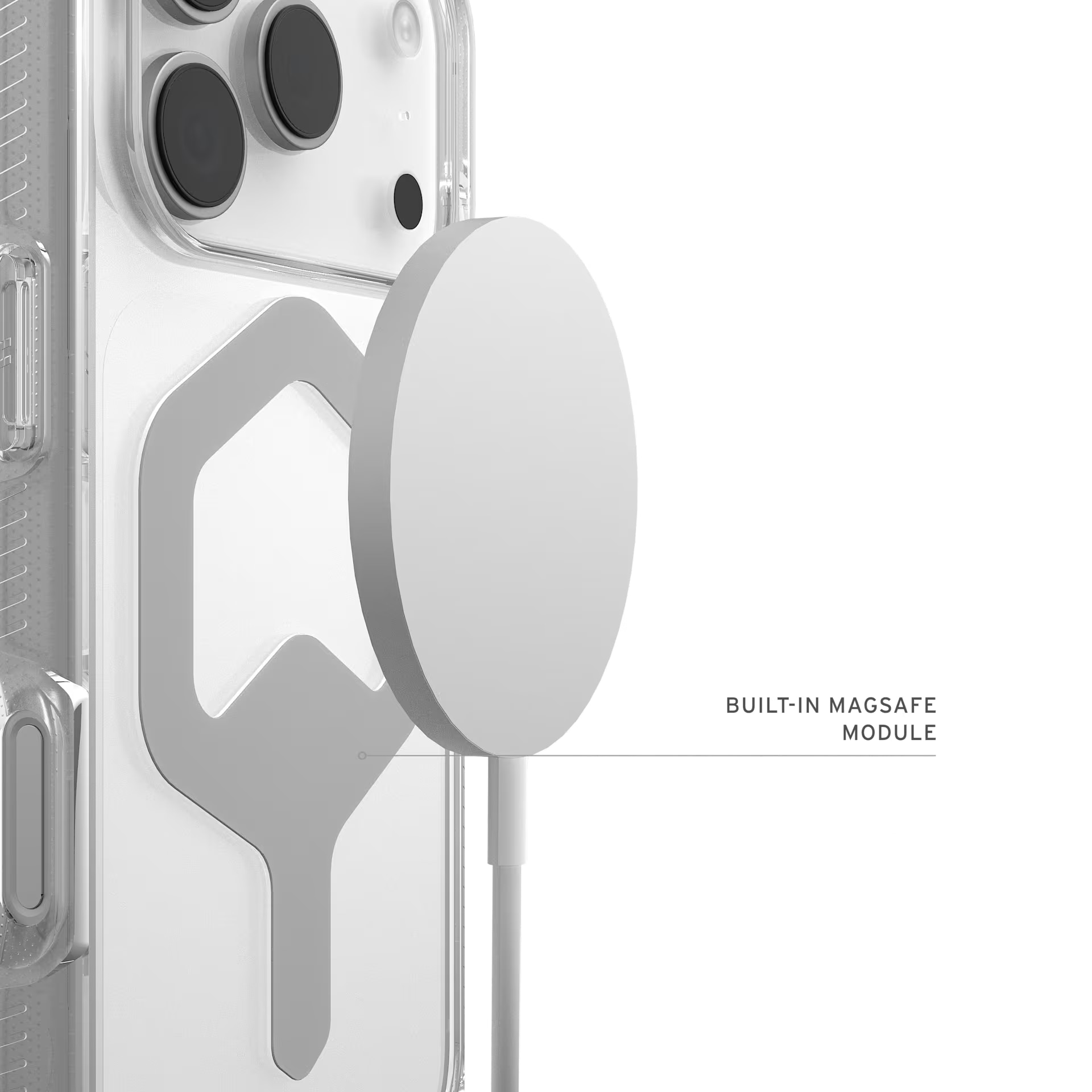 Husa de protectie UAG Plyo Magsafe pentru iPhone 17 Pro, Ice Silver