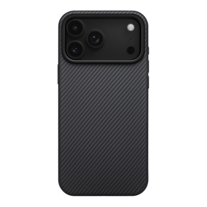 Husa de protectie Pitaka pentru iPhone 17 Pro Max, Aramid UltraGuard Negru Gri