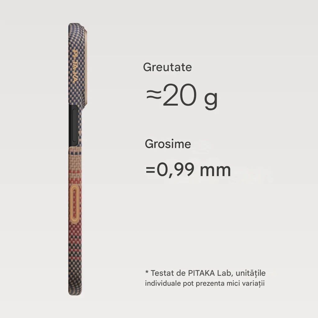 Husa de protectie Pitaka pentru iPhone 17, MagEZ 7 MagSafe Ultra-Slim Sunset