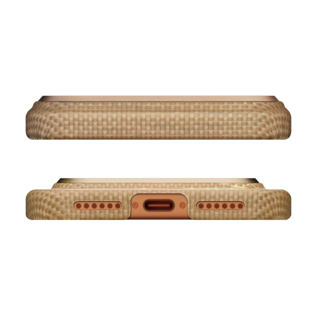 Husa de protectie Pitaka pentru iPhone 17 Pro Max, Ultra-Slim Golden Glint (PitaTap)