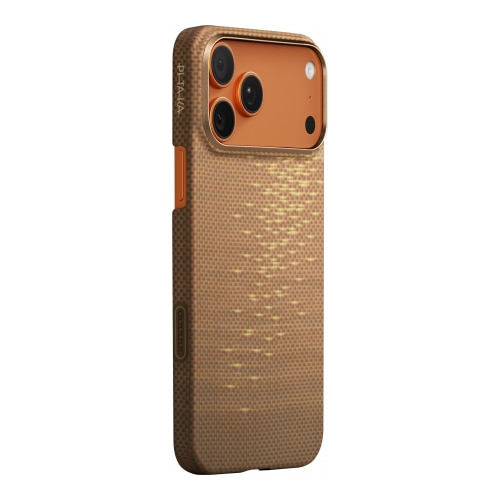 Husa de protectie Pitaka pentru iPhone 17 Pro Max, Ultra-Slim Golden Glint (PitaTap)