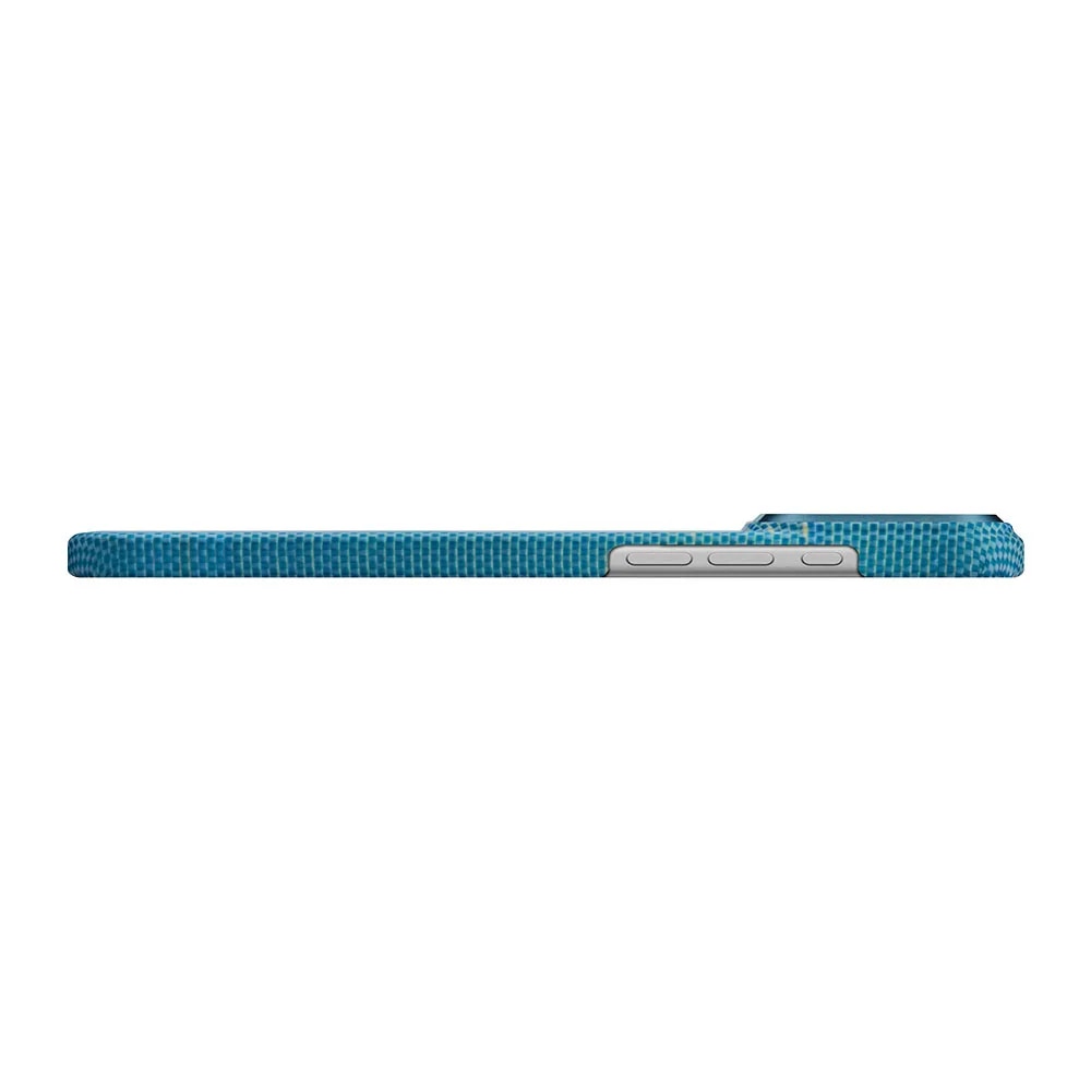 Husa de protectie Pitaka pentru iPhone 17 Pro Max, Ultra-Slim Lucid Blue (PitaTap)