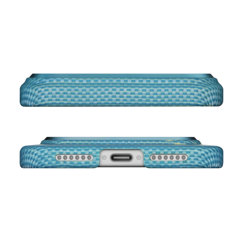 Husa de protectie Pitaka pentru iPhone 17 Pro Max, Ultra-Slim Lucid Blue (PitaTap)