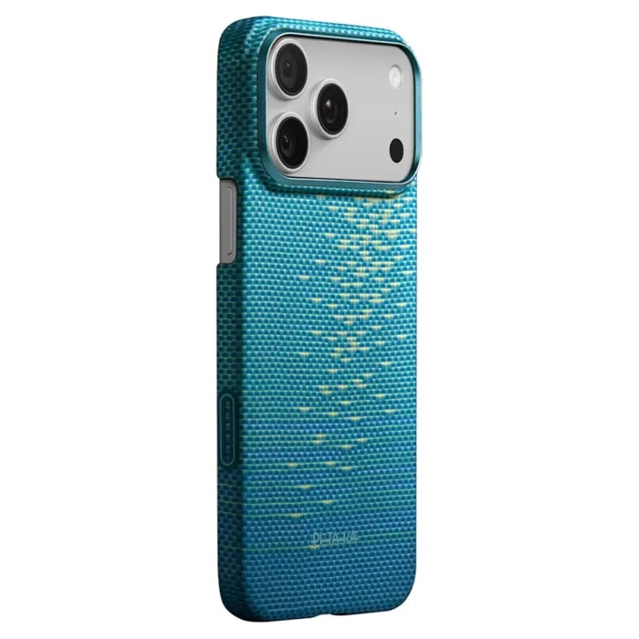 Husa de protectie Pitaka pentru iPhone 17 Pro Max, Ultra-Slim Lucid Blue (PitaTap)