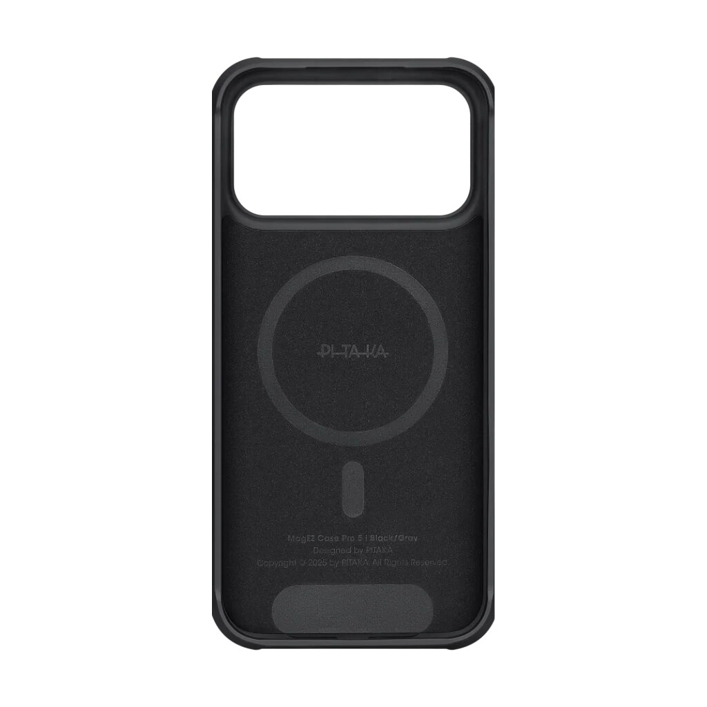 Husa de protectie Pitaka Aramida ProGuard 600D Magsafe pentru iPhone 17 Pro, Negru / Gri