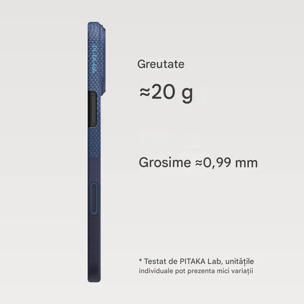 Husa de protectie Pitaka Ultra-Slim Aramida Magsafe StarPeak pentru iPhone 17 Pro Max, Over the Horizon