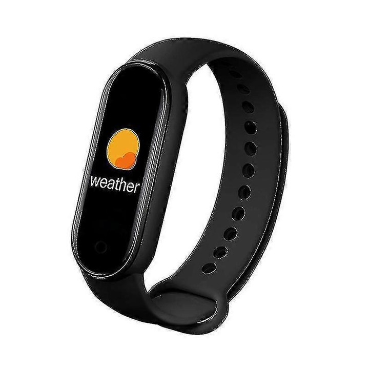 Bratara inteligenta Mi 6, monitorizare activitate, ritm cardiac, neagra, dimensiune ajustabila 120-200mm, impermeabila IP67