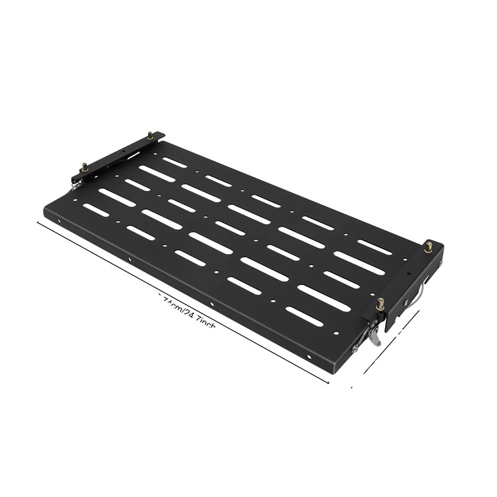 Сгъваема маса за багажник, компактен дизайн, капацитет 75 lbs, черна