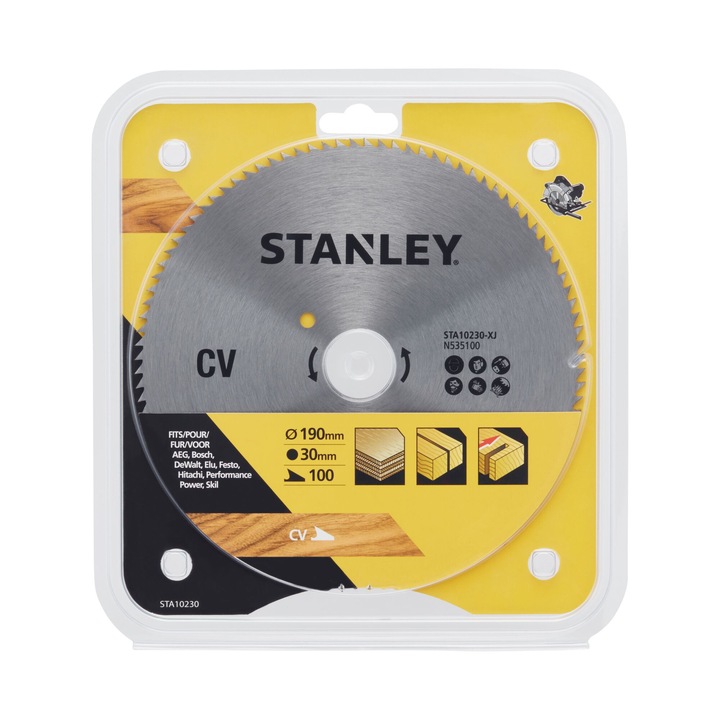 Disc Din Otel Pentru Fierastrau Circular, De 190X30X100T