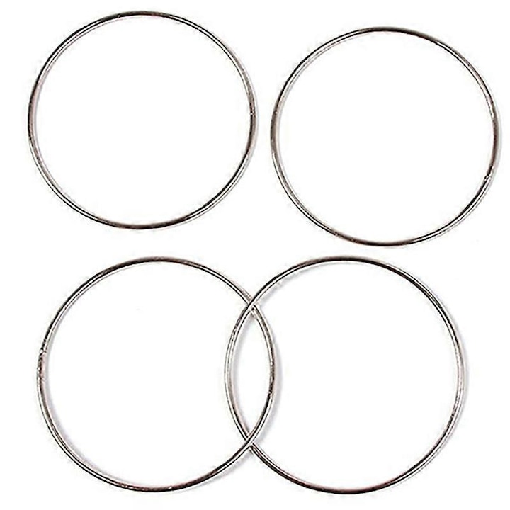 Set 4 inele legate, truc de magie, metal, 10cm