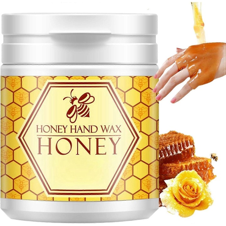 Kézhámlasztó maszk, mézzel és tejjel, 2 darabos készlet, 170g, hidratáló és tápláló