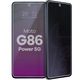 Sticla de protectie privacy, Bizon Glass Mule Shadow pentru Motorola Moto G86 Power 5G