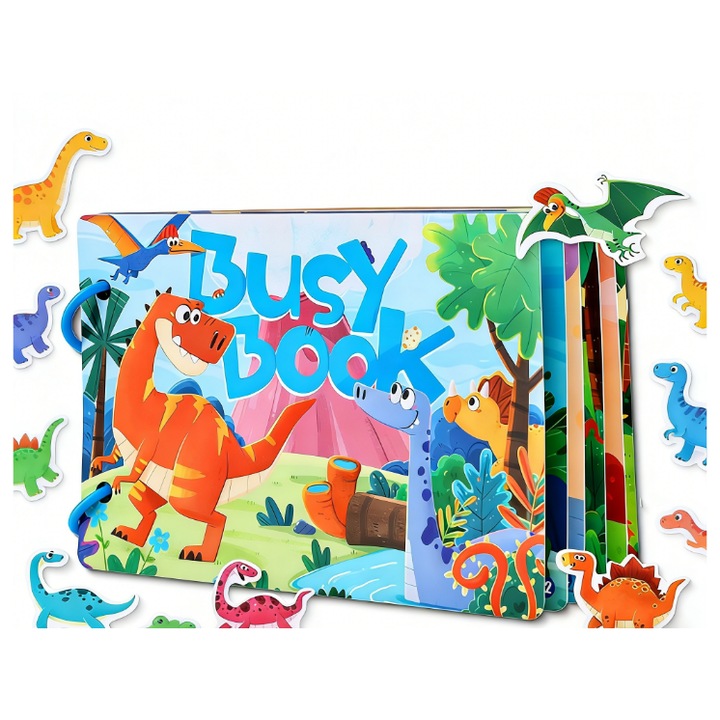 Korai Fejlesztő Csendes Könyv, Kivágásmentes Busy Book Újraragasztható Feladatokkal, Fejlesztő Játék Gyerekeknek