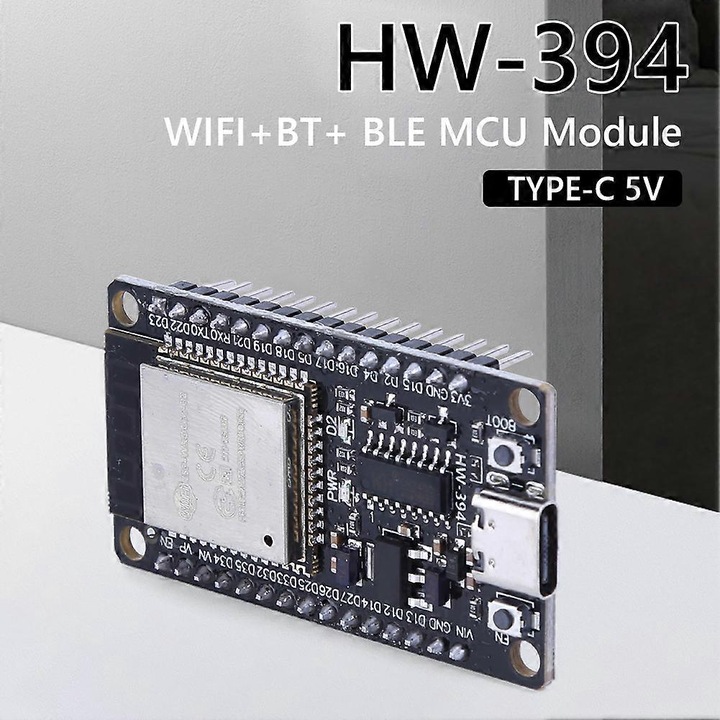 Placa dezvoltare ESP32 WROOM-32, WiFi Bluetooth, consum redus, 54x28x10 mm