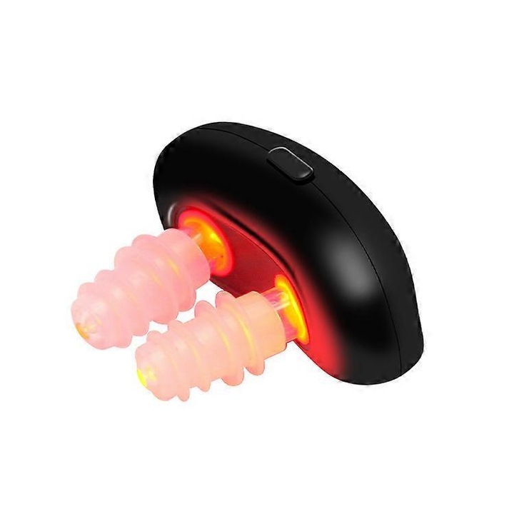 Dispozitiv de terapie cu lumina rosie pentru nas si urechi, tratament eficient, portabil, 660nm si 810nm, incarcabil, rosu