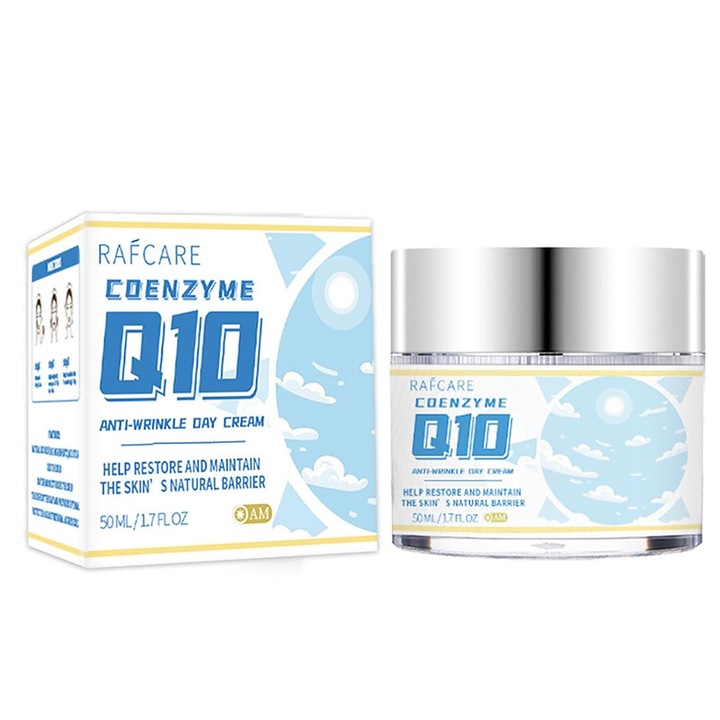 AFCARE Advanced koenzim Q10 ranctalanító arckrémszett, E-vitaminnal és hialuronsavval, 50 ml