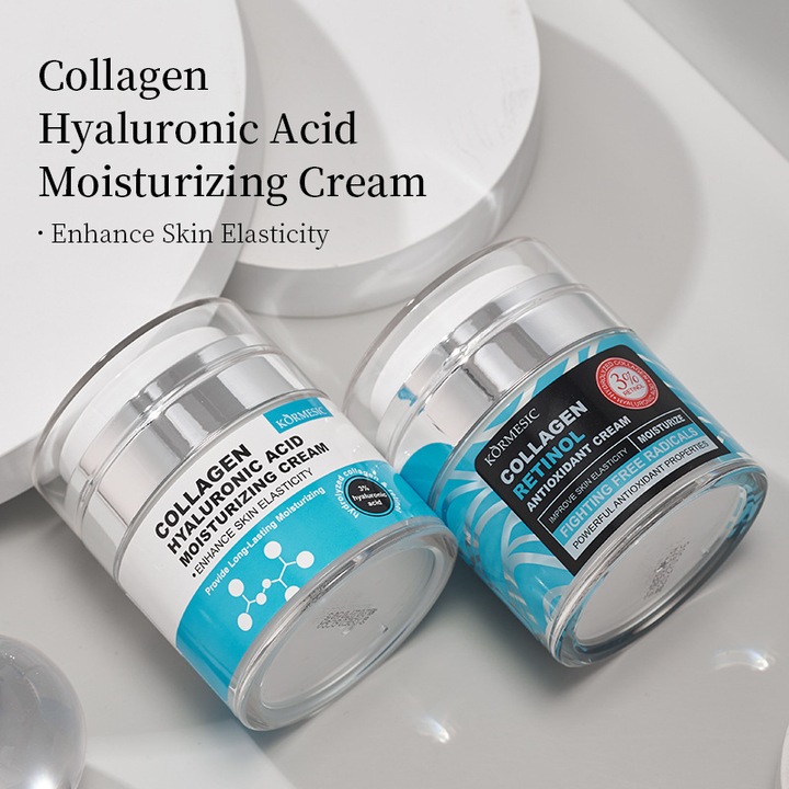 Retinol arcszérum, napi használatra, hidratáló krém kollagénnel, hialuronsavval, 1.7 fl oz