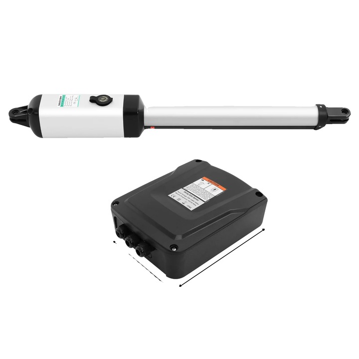 Elektromos kapuzár, fekete, megerősített acél, automata reteszelés, standard méretek
