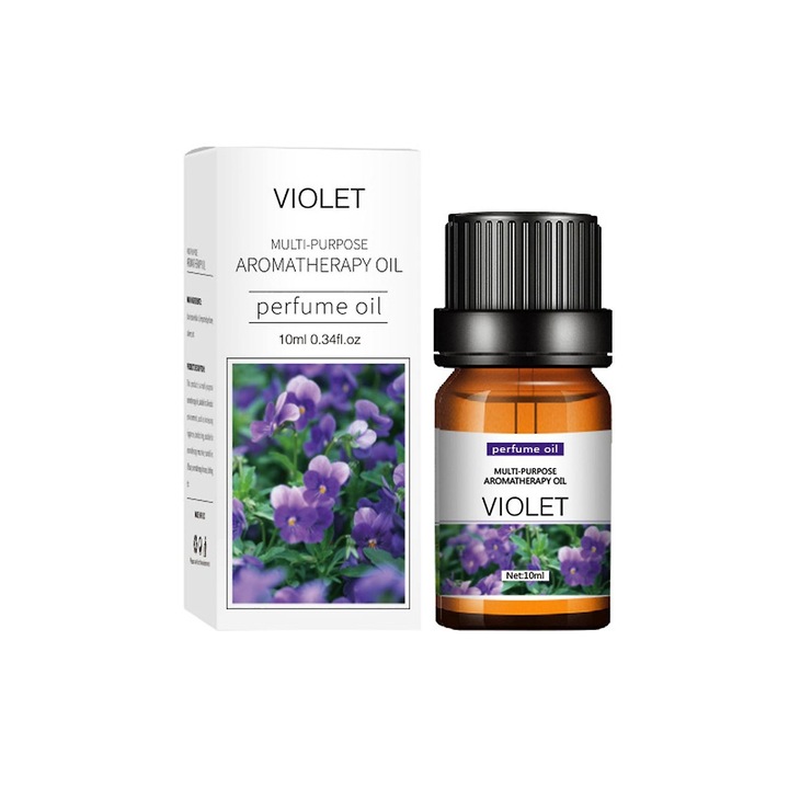 Ulei esential 10ml, violet, pentru aromaterapie, 6.2x2.5cm