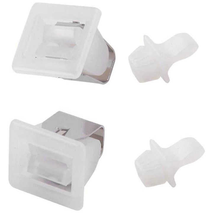 Set 4 piese kit inchidere usa uscator 306436 279570, alb, plastic + metal
