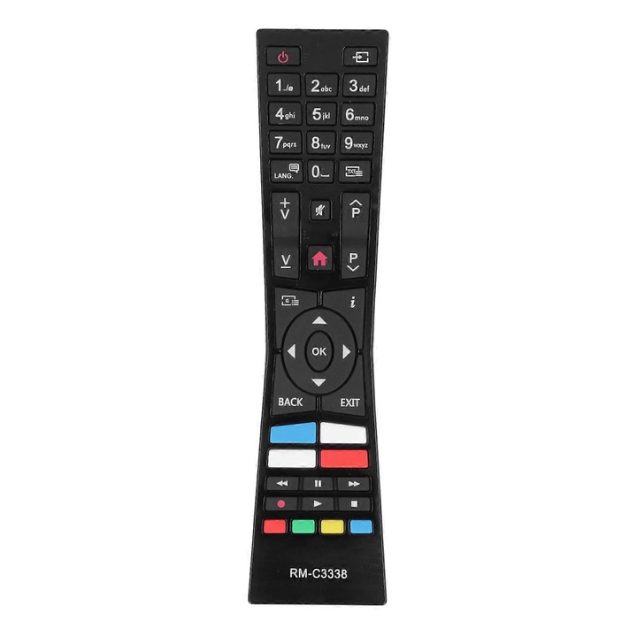 Telecomanda pentru TV LED JVC RMC3338/LT24C680, distanta de control 10m, material ABS, portabila