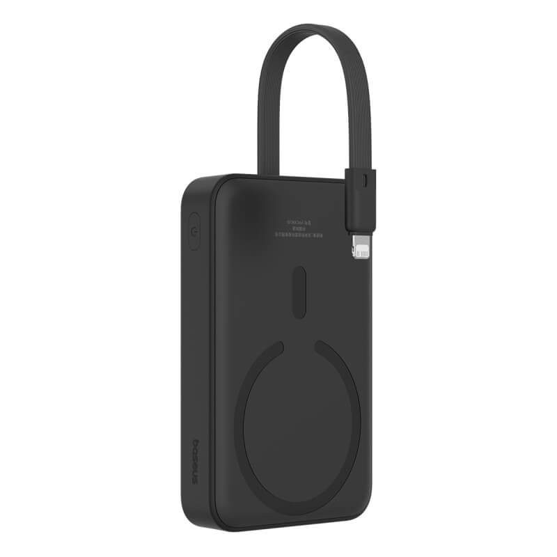 Acumulator extern Baseus Magnetic Mini iP, 10000 mAh, 20W, Negru – P10022109113-00.