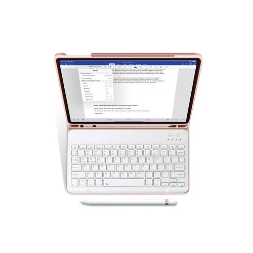 Husa de protectie Tableta Tech-Protect SC Pen + Keyboard iPad 10.9" 10 / 2022 / 11" 11 / 2025 Pink