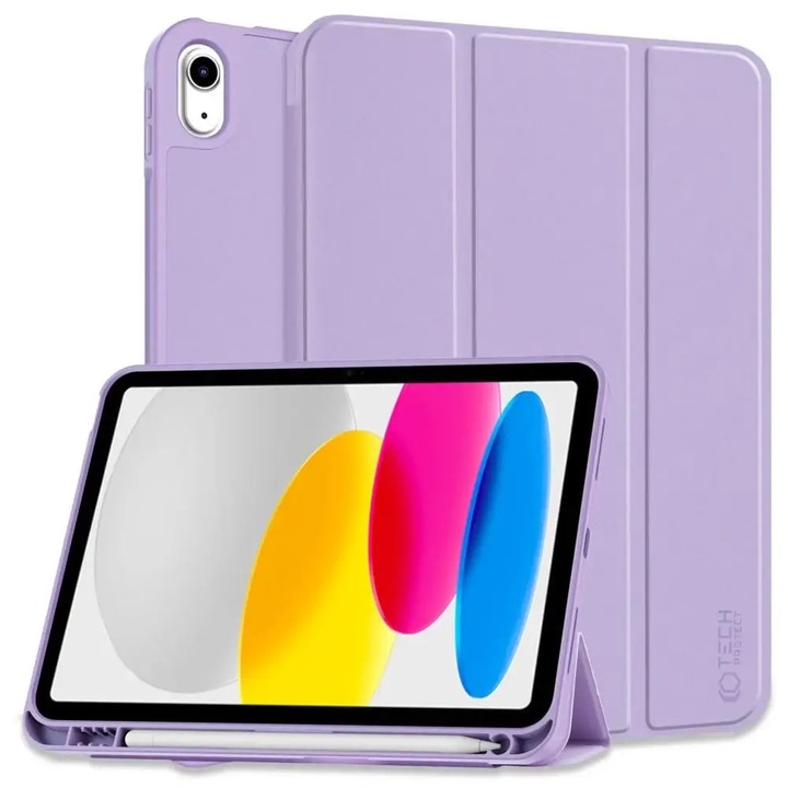 Husa de protectie Tableta Tech-Protect SC Pen iPad 10.9" 10 / 2022 / 11" 11 / 2025 Violet