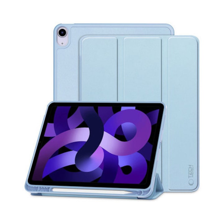 Husa de protectie Tableta Tech-Protect SC Pen iPad Air 10.9" 4 / 5 / 2020-2022 / 11" 6 / 7 / 2024-2025 Sky Blue