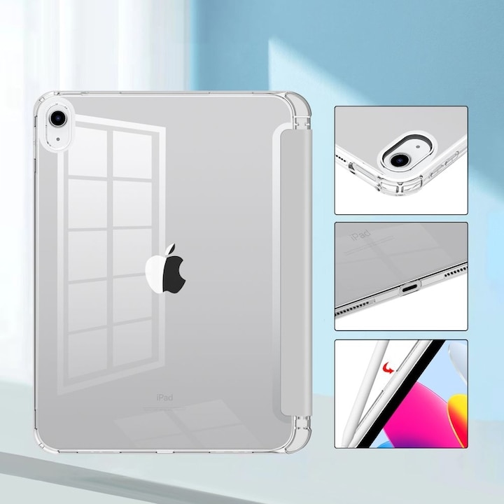 Husa de protectie Tableta Tech-Protect SC Pen Hybrid iPad 10.9" 10 / 2022 / 11" 11 / 2025 Gri