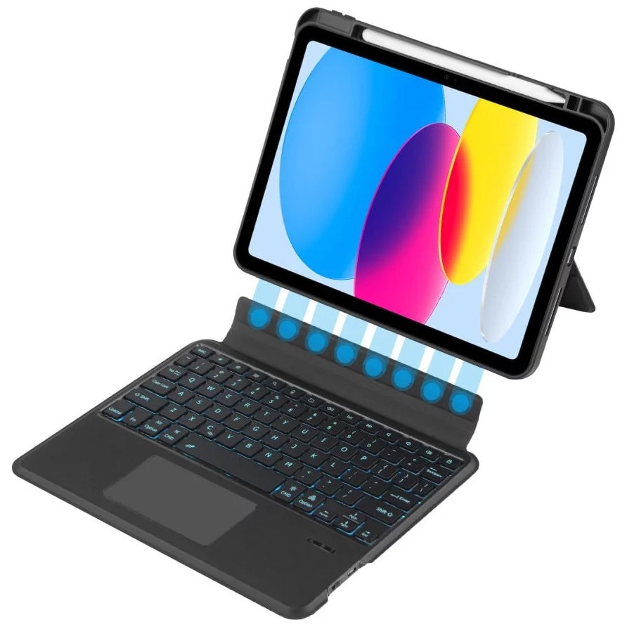 Husa de protectie Tableta Tech-Protect SCmag Pen + Keyboard iPad 10.9" 10 / 2022 / 11" 11 / 2025 Negru