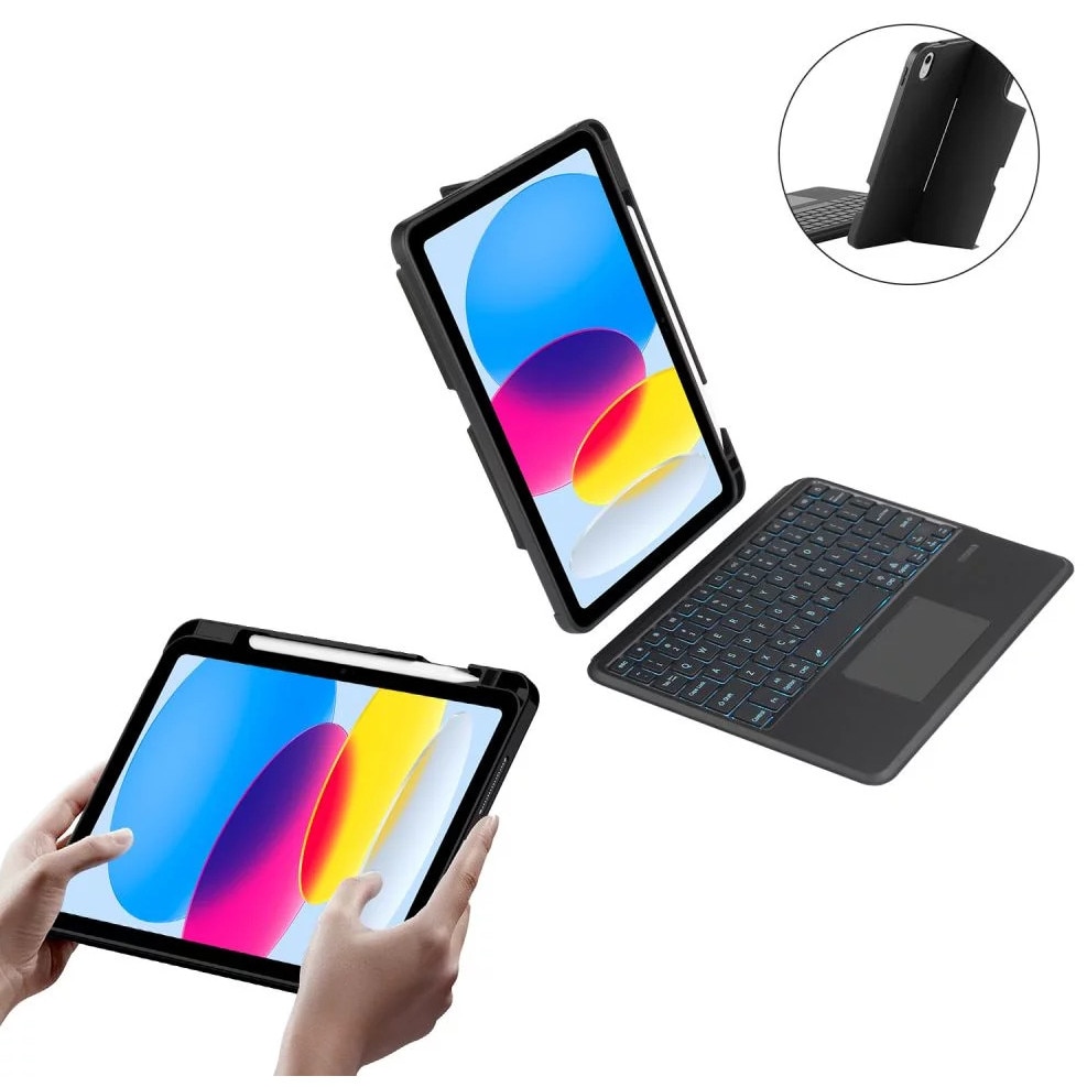 Husa de protectie Tableta Tech-Protect SCmag Pen + Keyboard iPad 10.9" 10 / 2022 / 11" 11 / 2025 Negru