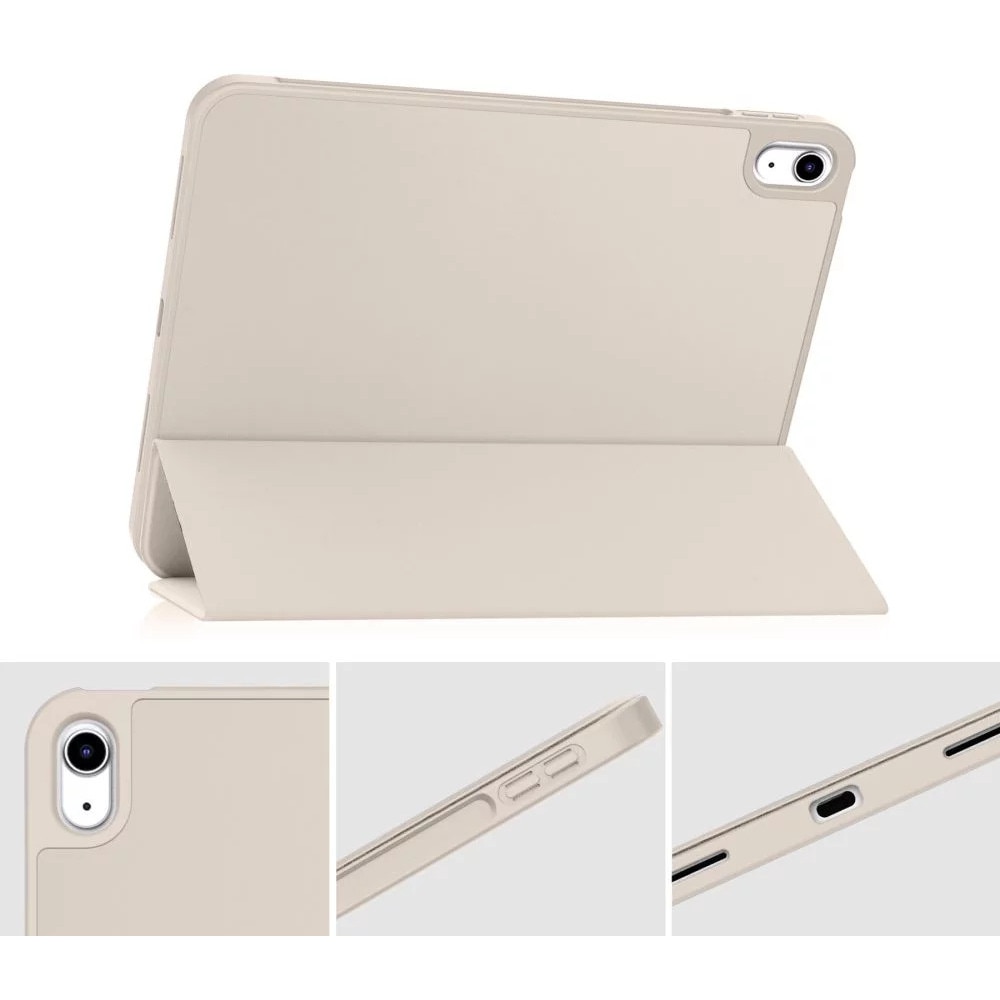 Husa Tech-Protect Smartcase Pen compatibila cu iPad 10.9 inch 2022 Starlight