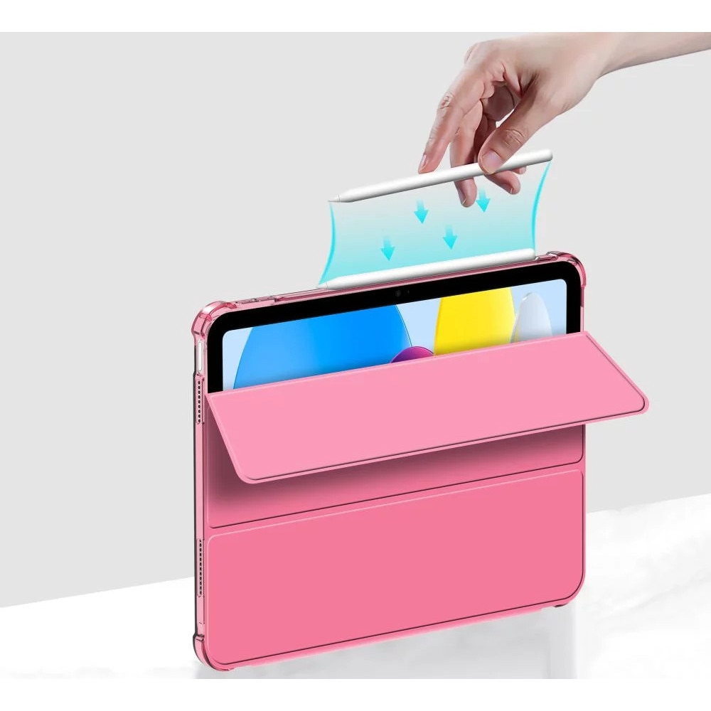 Husa de protectie Tableta Tech-Protect SC Pen Hybrid iPad 10.9" 10 / 2022 / 11" 11 / 2025 Crystal Magenta