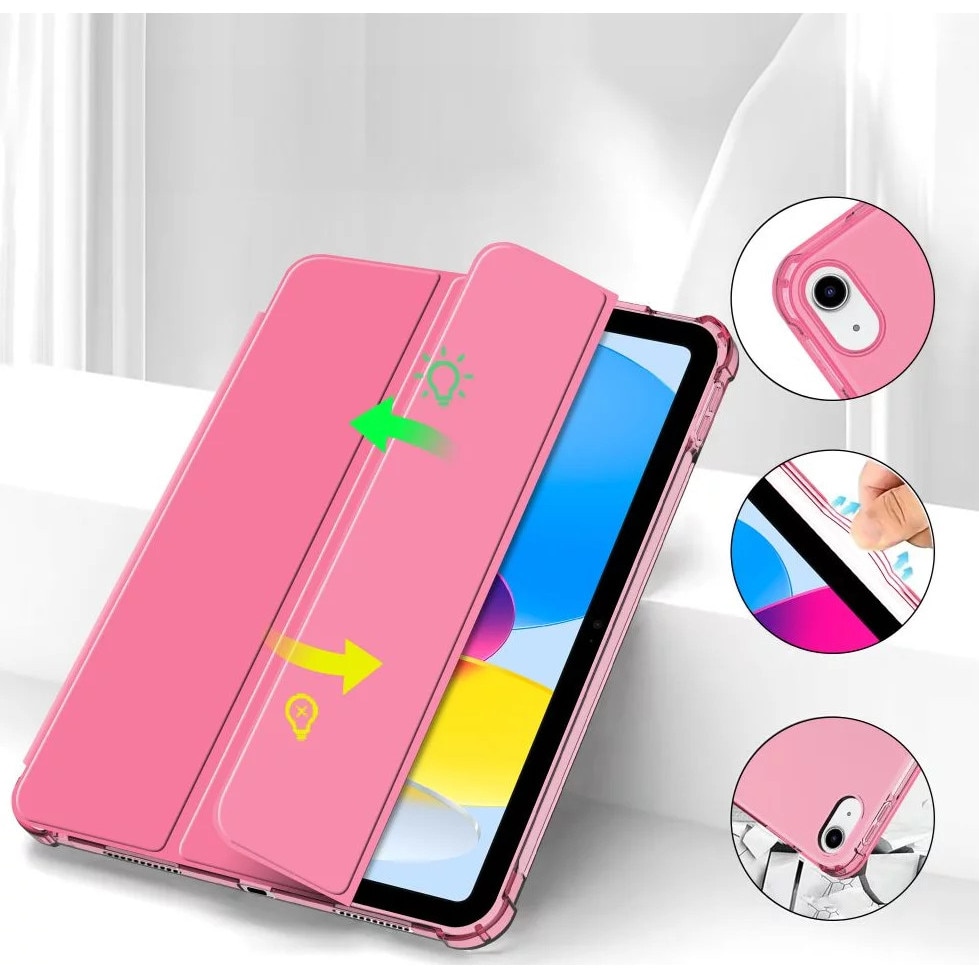 Husa de protectie Tableta Tech-Protect SC Pen Hybrid iPad 10.9" 10 / 2022 / 11" 11 / 2025 Crystal Magenta