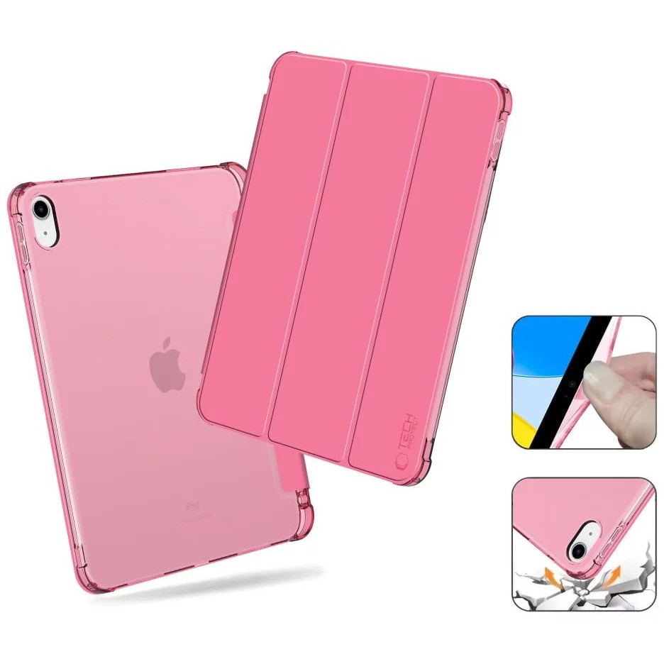 Husa de protectie Tableta Tech-Protect SC Pen Hybrid iPad 10.9" 10 / 2022 / 11" 11 / 2025 Crystal Magenta