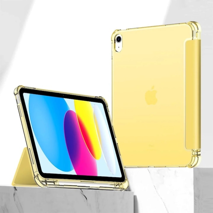 Husa de protectie Tableta Tech-Protect SC Pen Hybrid iPad 10.9" 10 / 2022 / 11" 11 / 2025 Crystal Yellow
