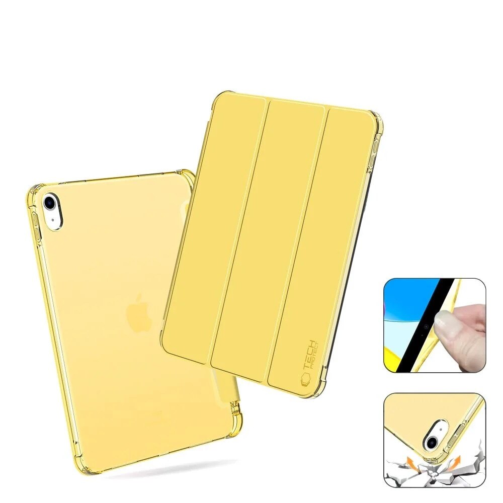 Husa de protectie Tableta Tech-Protect SC Pen Hybrid iPad 10.9" 10 / 2022 / 11" 11 / 2025 Crystal Yellow