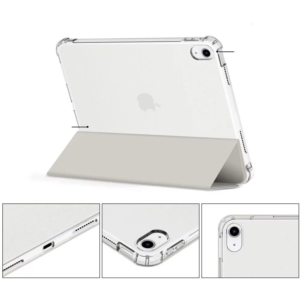 Husa de protectie Tableta Tech-Protect SC Pen Hybrid iPad 10.9" 10 / 2022 / 11" 11 / 2025 Crystal Argintiu