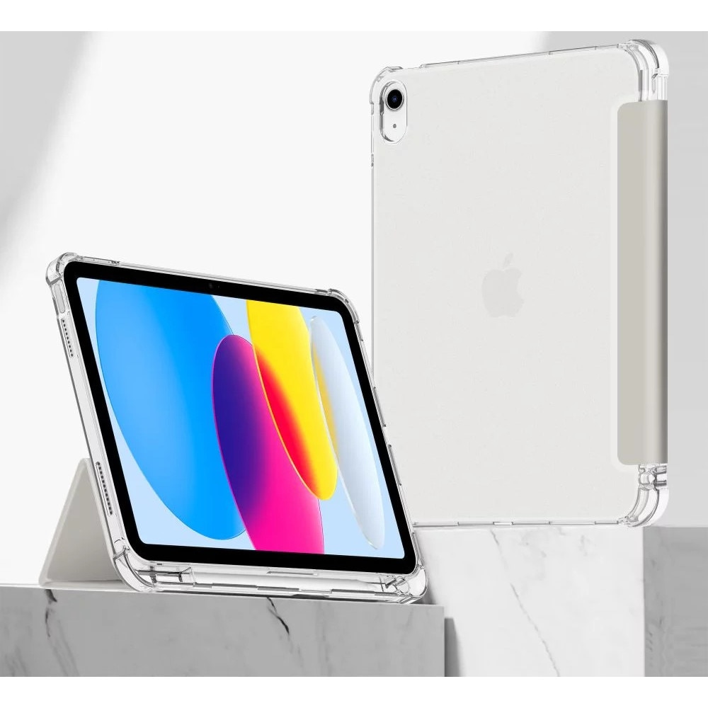 Husa de protectie Tableta Tech-Protect SC Pen Hybrid iPad 10.9" 10 / 2022 / 11" 11 / 2025 Crystal Argintiu