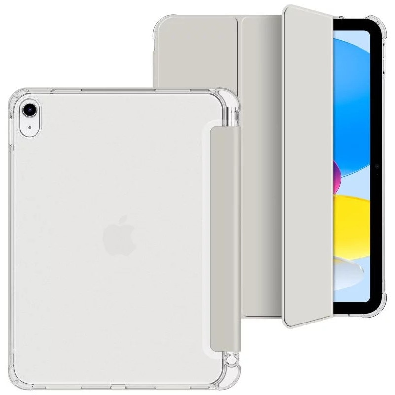 Husa de protectie Tableta Tech-Protect SC Pen Hybrid iPad 10.9" 10 / 2022 / 11" 11 / 2025 Crystal Argintiu