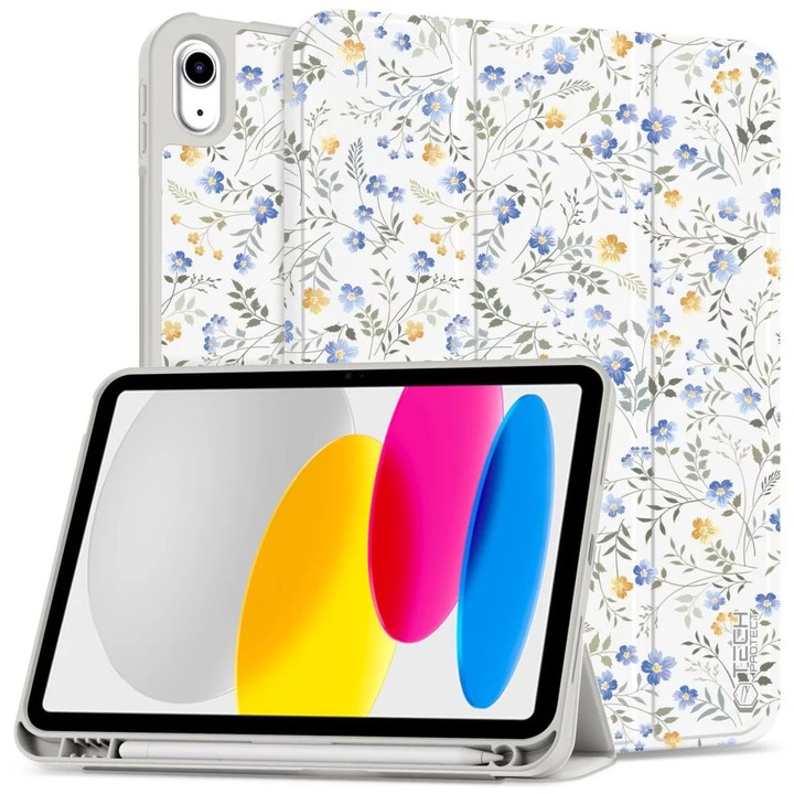 Husa de protectie Tableta Tech-Protect SC Pen iPad 10.9" 10 / 2022 / 11" 11 / 2025 Spring Flowers