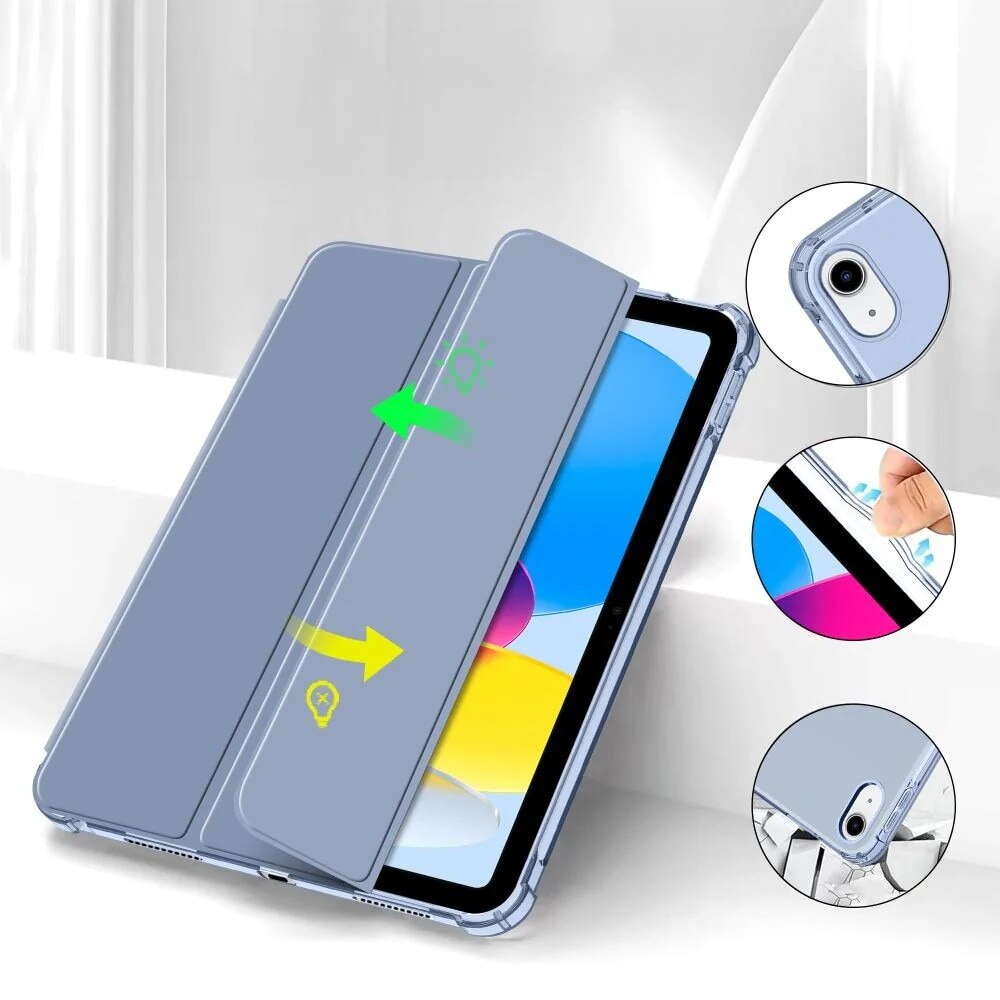 Husa de protectie Tableta Tech-Protect SC Pen Hybrid iPad 10.9" 10 / 2022 / 11" 11 / 2025 Crystal Blue