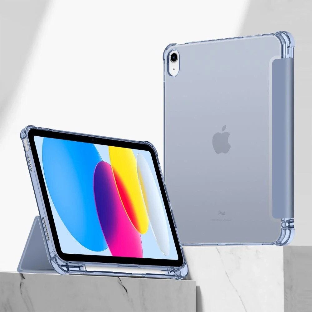 Husa de protectie Tableta Tech-Protect SC Pen Hybrid iPad 10.9" 10 / 2022 / 11" 11 / 2025 Crystal Blue