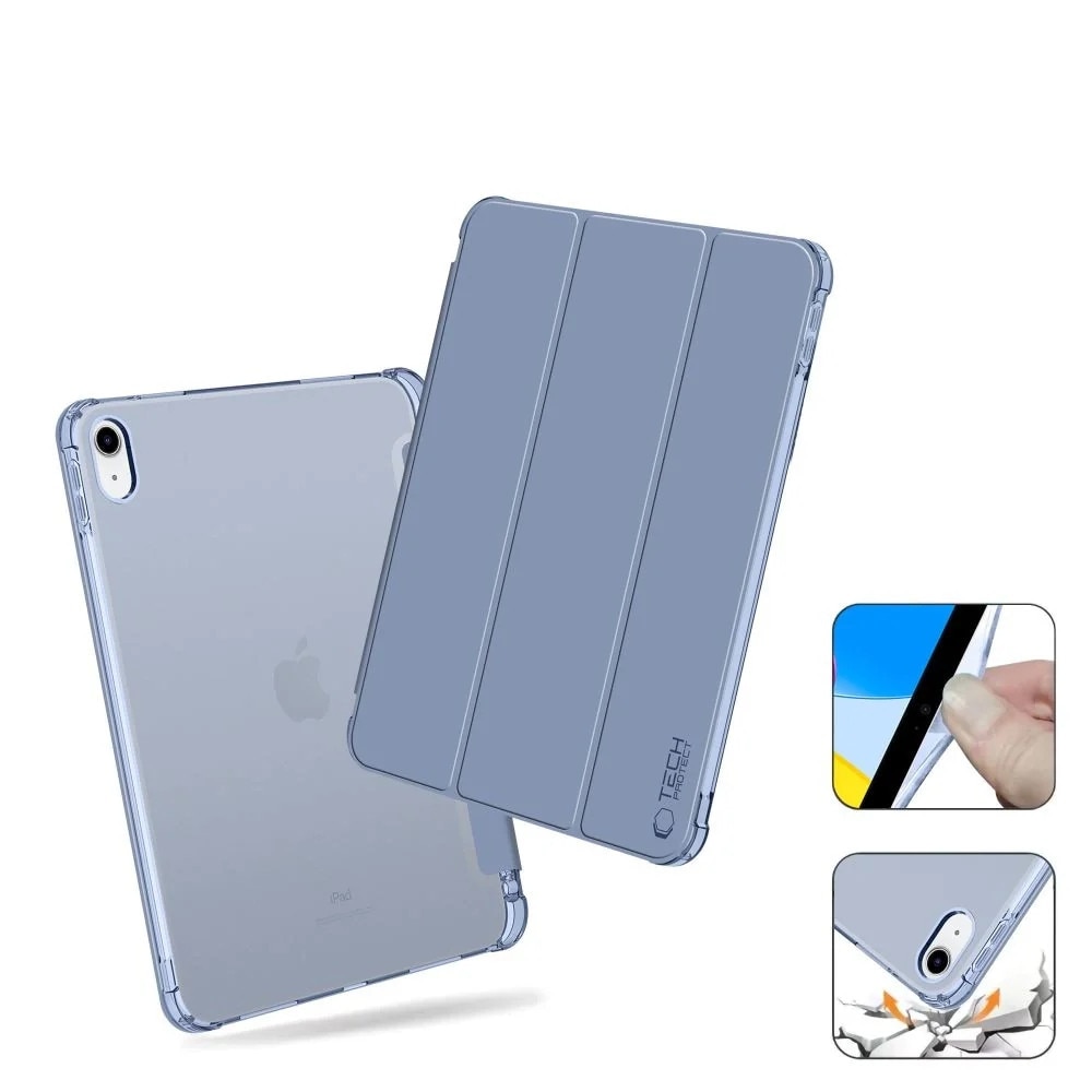 Husa de protectie Tableta Tech-Protect SC Pen Hybrid iPad 10.9" 10 / 2022 / 11" 11 / 2025 Crystal Blue