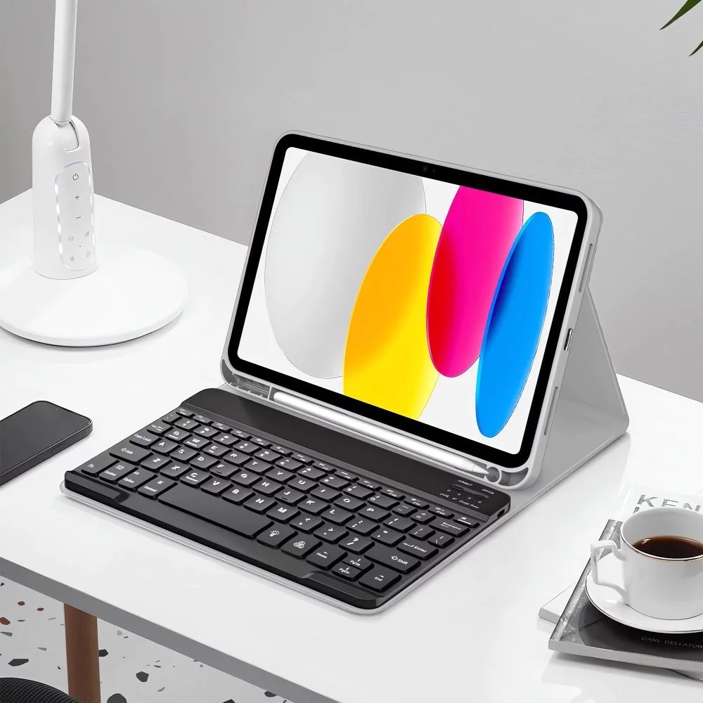Husa de protectie Tableta Tech-Protect SC Pen + Keyboard iPad 10.9" 10 / 2022 / 11" 11 / 2025 Gri