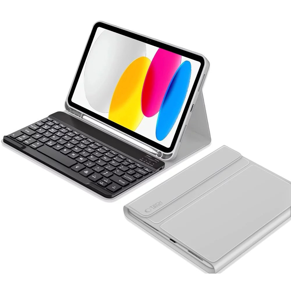 Husa de protectie Tableta Tech-Protect SC Pen + Keyboard iPad 10.9" 10 / 2022 / 11" 11 / 2025 Gri