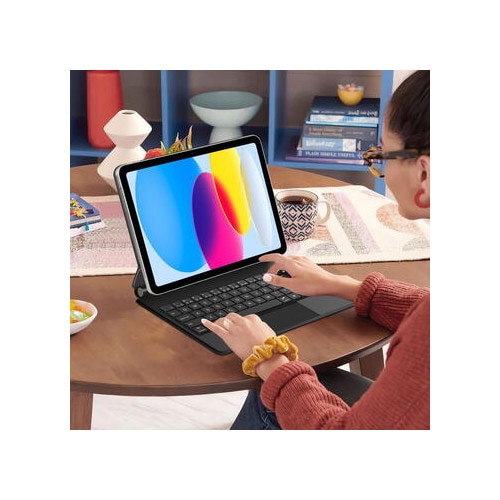 Husa de protectie tableta cu tastatura Tech-Protect Smartcase Magnetic iPad 10.9" 10 / 2022 / 11" 11 / 2025 Negru
