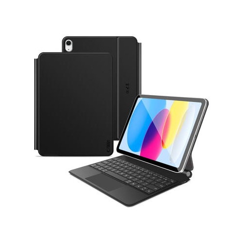 Husa de protectie tableta cu tastatura Tech-Protect Smartcase Magnetic iPad 10.9" 10 / 2022 / 11" 11 / 2025 Negru