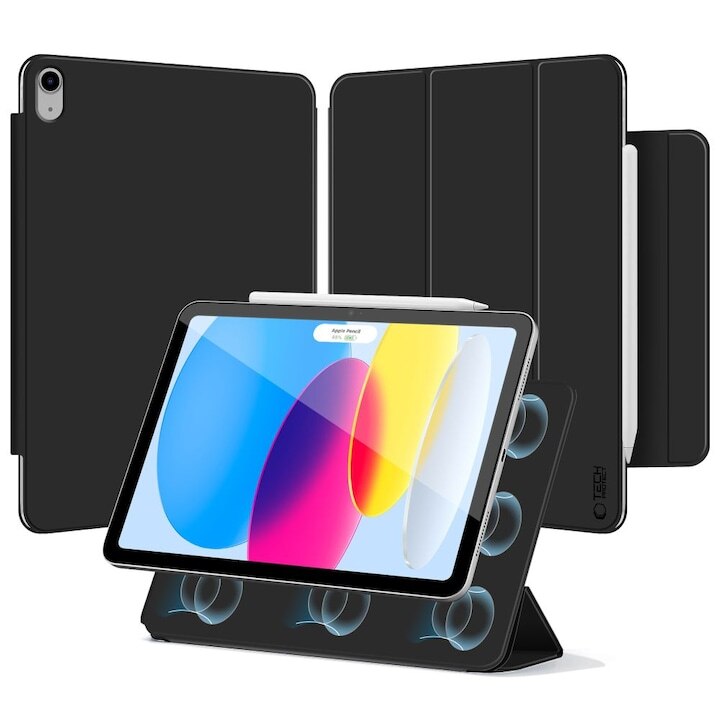 Husa de protectie tableta Tech-Protect Smartcase Magnetic iPad 10.9" 10 / 2022 / 11" 11 / 2025 Negru